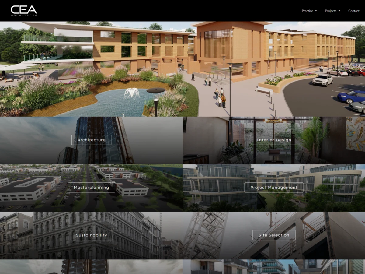 CEA Architects website design