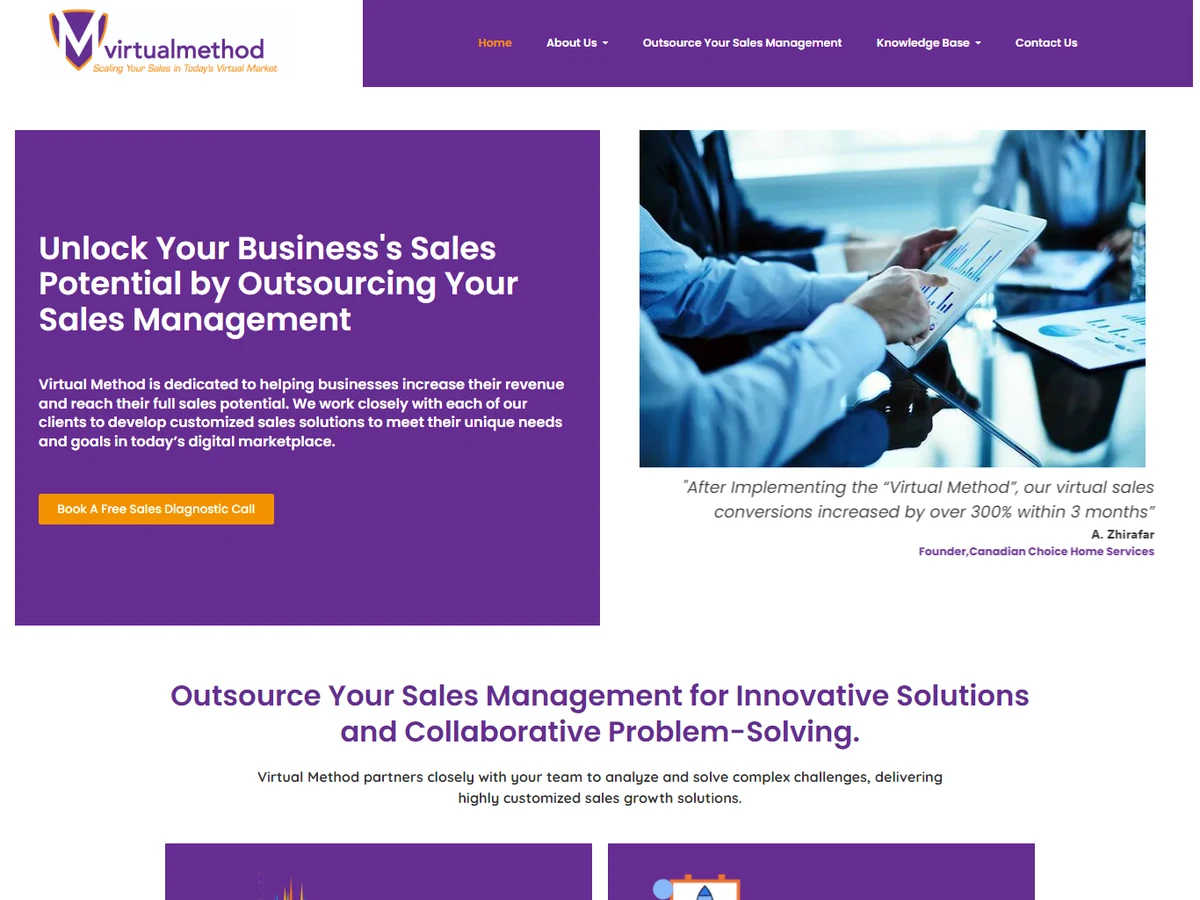 Virtual Method Inc website design